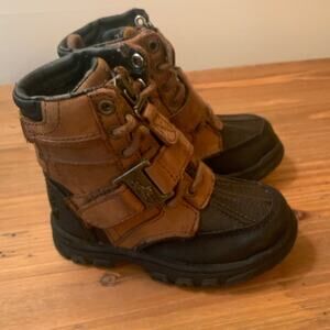 Polo Ralph Lauren Holden Tan/Chocolate Boots size 6